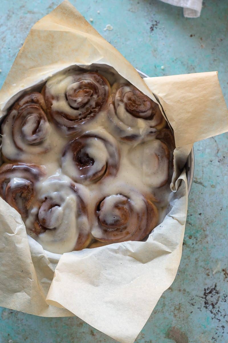 Coffee Cardamom Morning Buns overhead view
