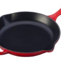 Le Creuset Signature Iron Handle Skillet, 11-3/4-Inch, Cerise (Cherry Red)