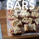 Strawberry Crumb Bars with Lemon and Coriander