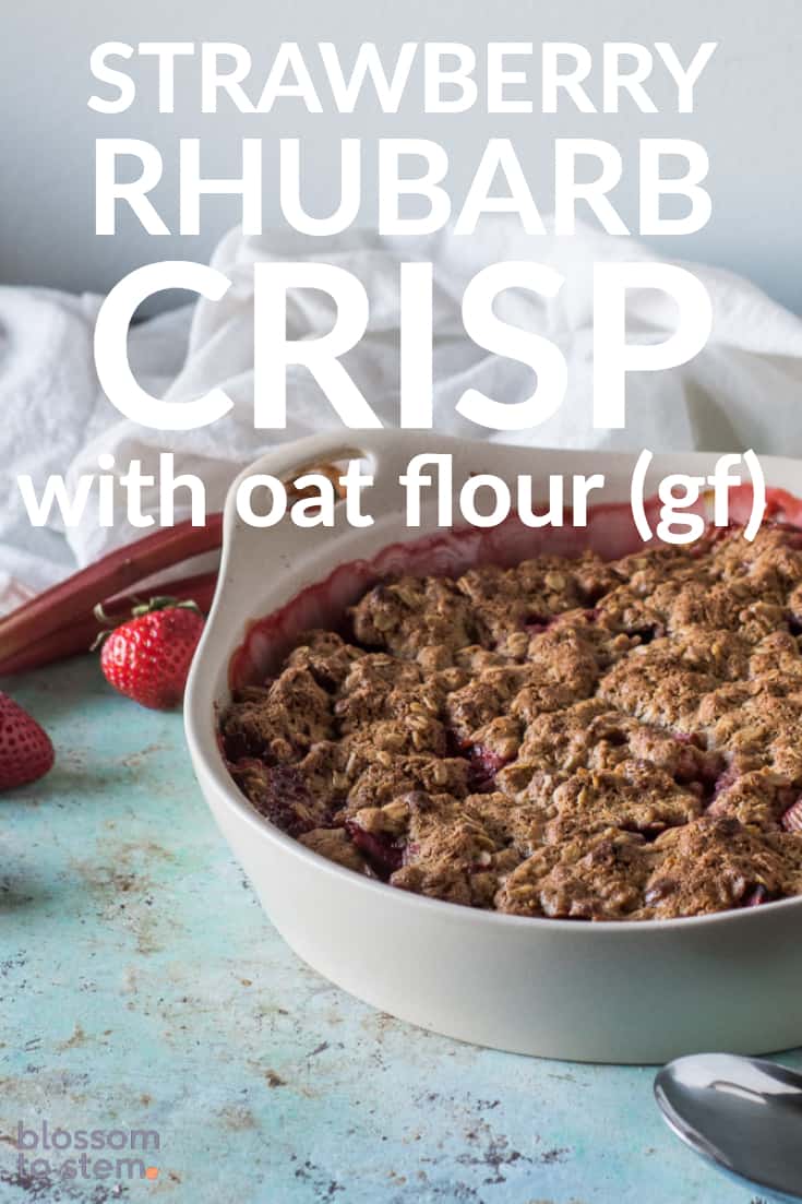 Strawberry Rhubarb Crisp with Oat Flour