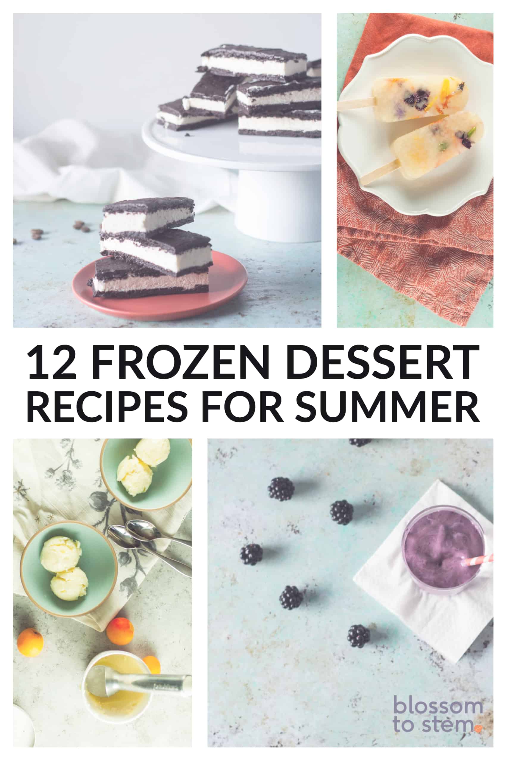 Frozen Dessert Recipes, inspiration to beat the heat Blossom to Stem