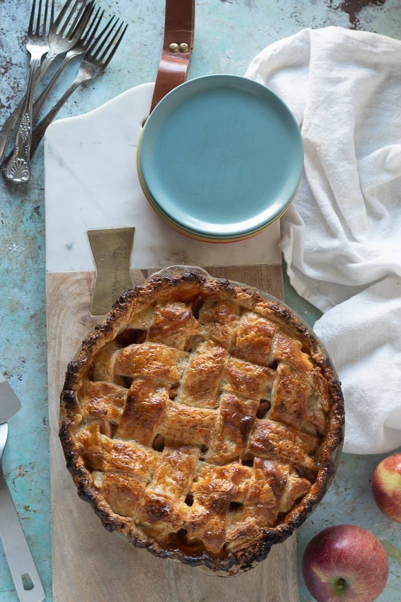 Apple pie, baked