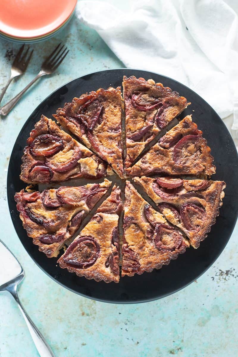 Plum Custard Tart