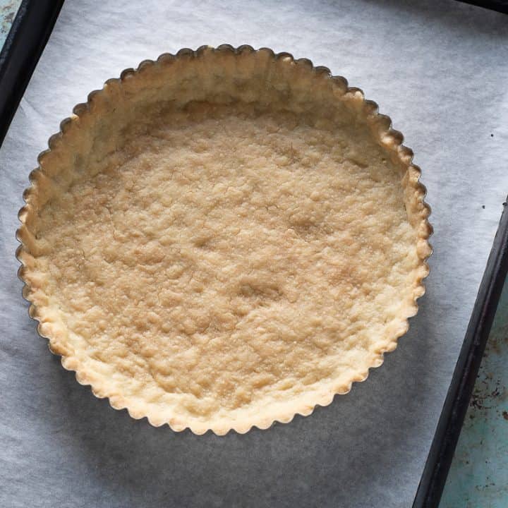 Easy Shortbread Tart Crust, crisp and buttery - Blossom to Stem