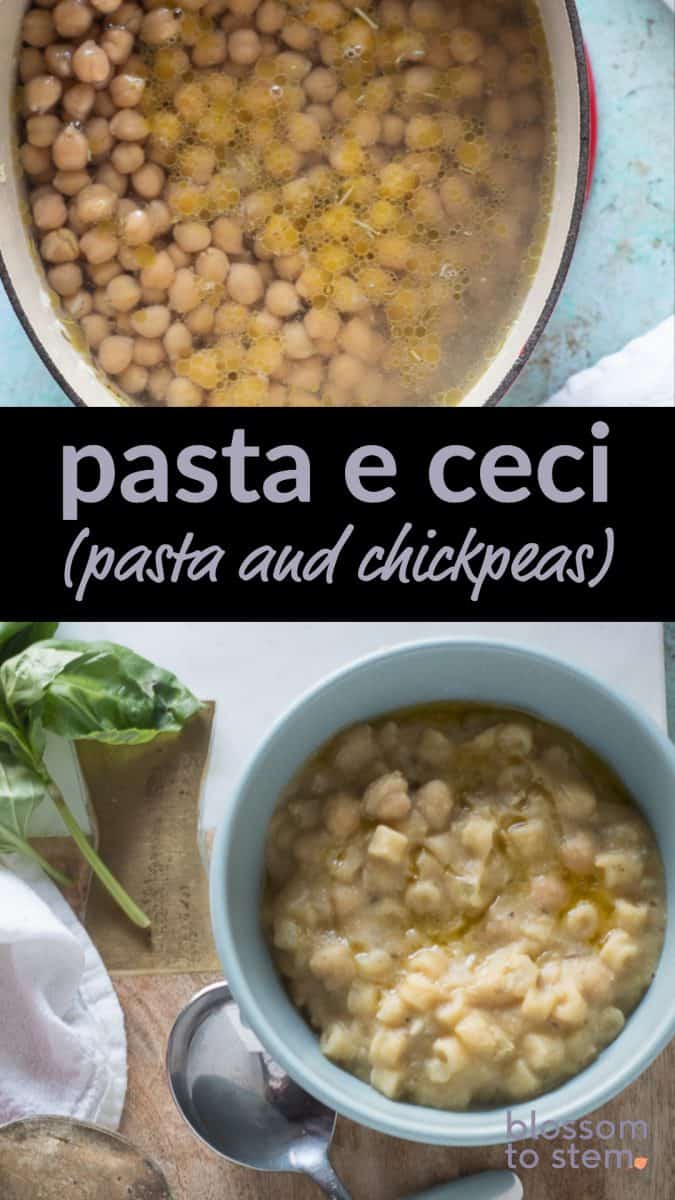 Pasta e Ceci (Pasta and Chickpeas)