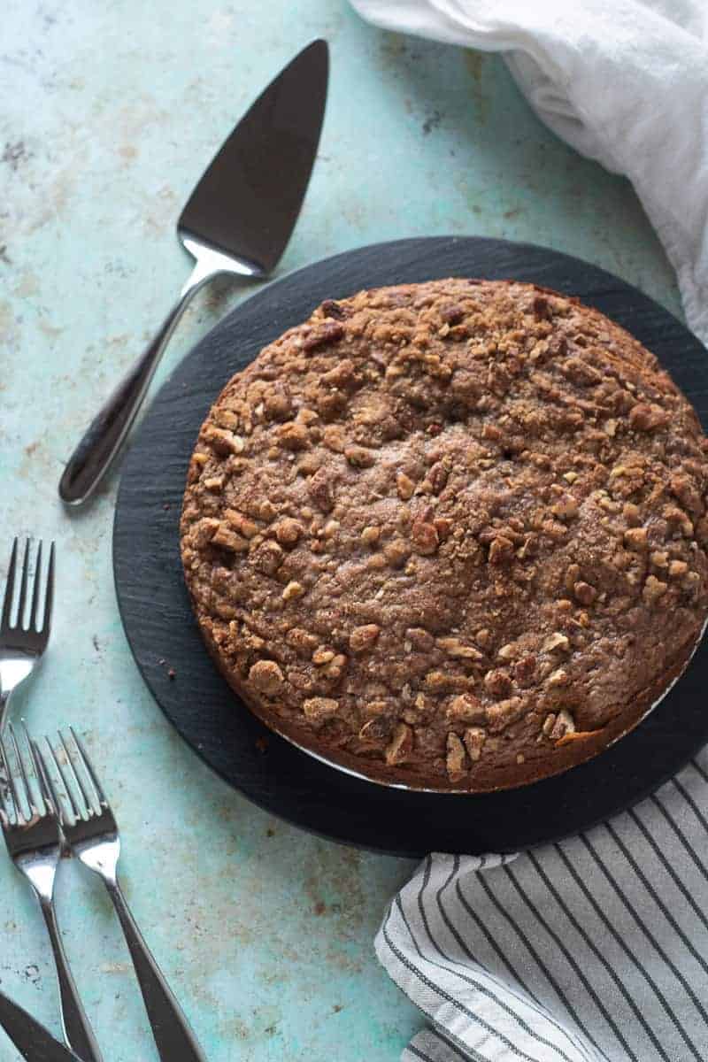 Pumpkin Cake with Pecan Streusel