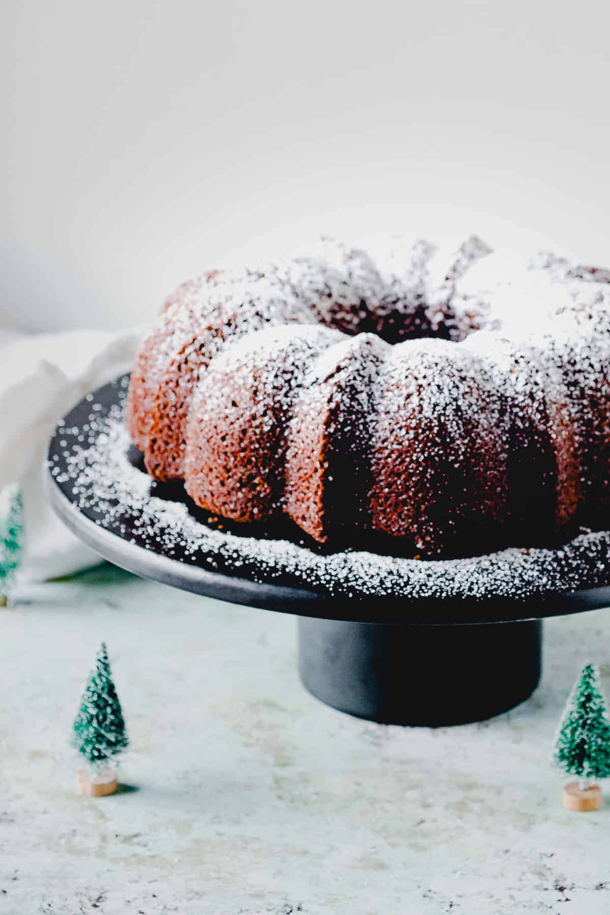 Gingerbread Bundt Cake, a spicy wintry treat