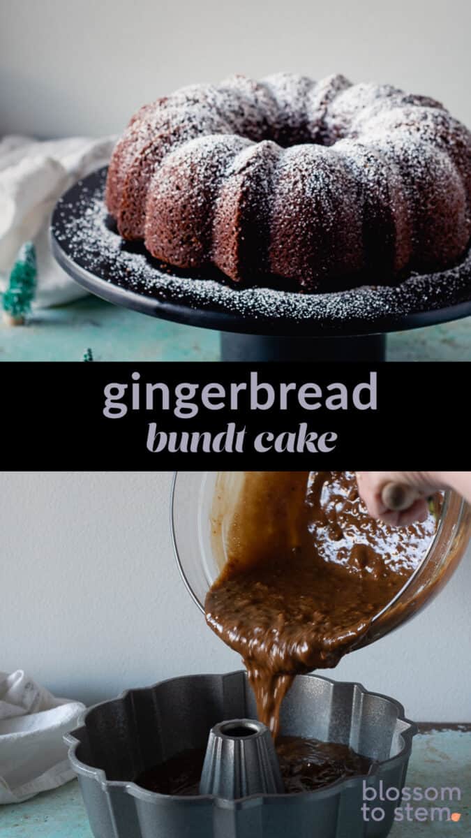 Gingerbread Bundt Cake collage