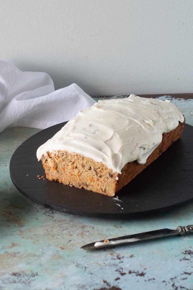 Carrot Loaf Cake with Cream Cheese Frosting