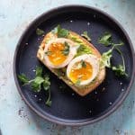 Ramen Eggs on Avocado Toast