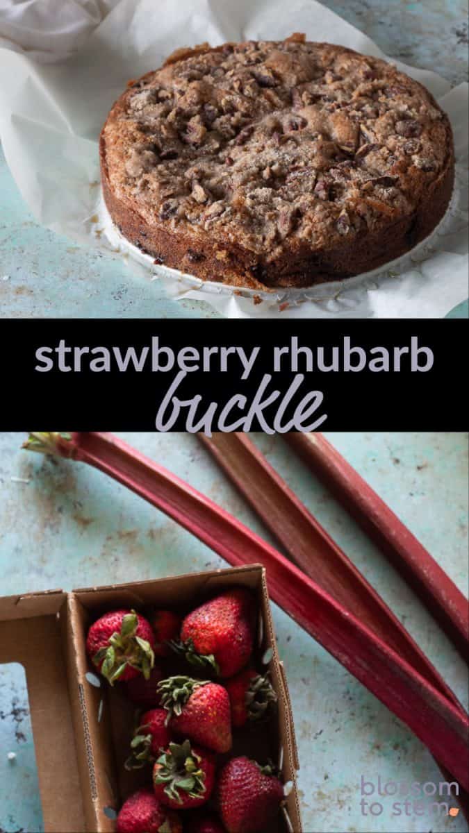Strawberry Rhubarb Buckle