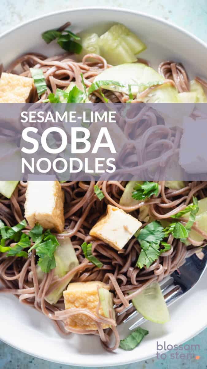 Sesame-Lime Soba Noodles