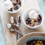 Sweet Corn & Blueberry Spoon Cake