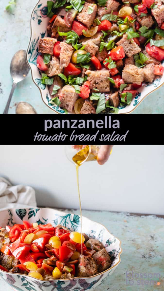 Panzanella, tomato bread salad