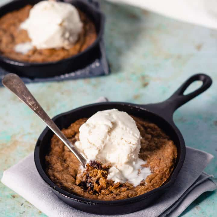 Mini Skillet Cookie Recipe ~ Simple Sweet Recipes