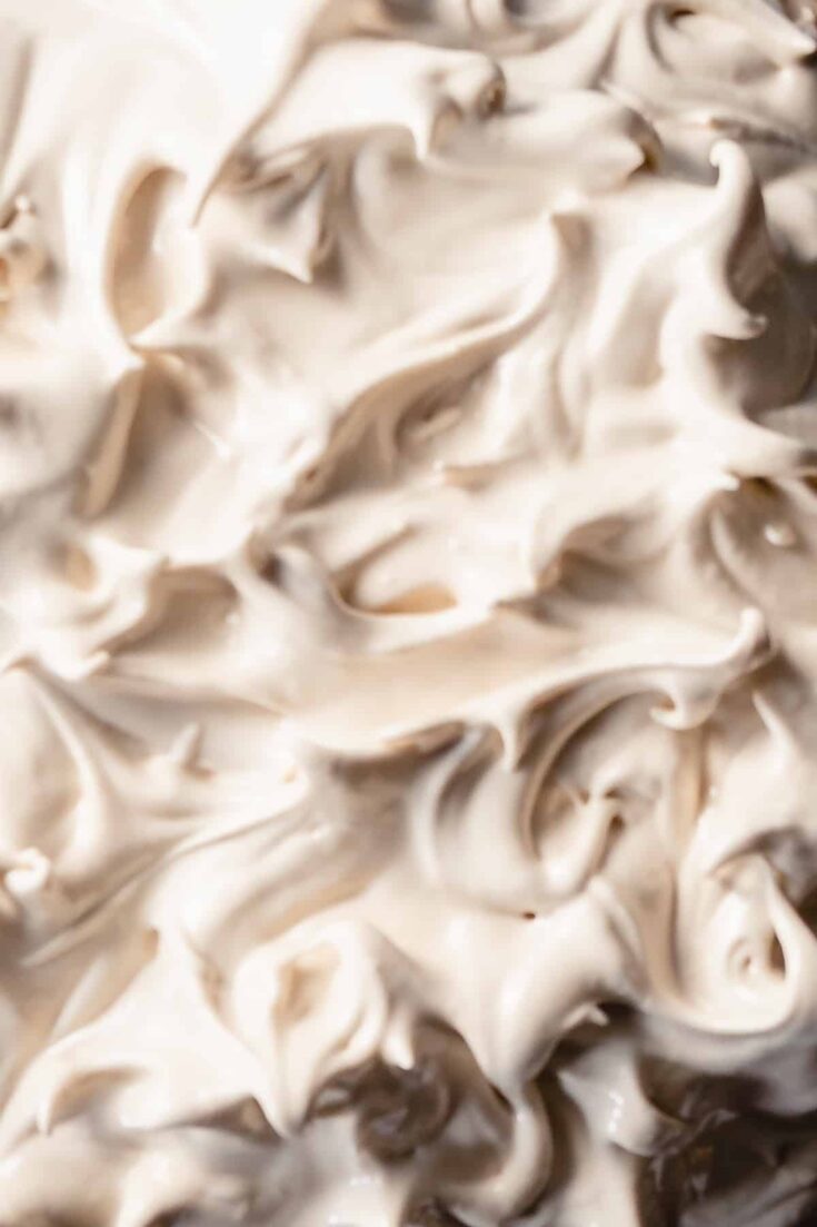 Italian Meringue, close up