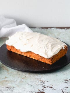 Carrot Loaf Cake with Cream Cheese Frosting