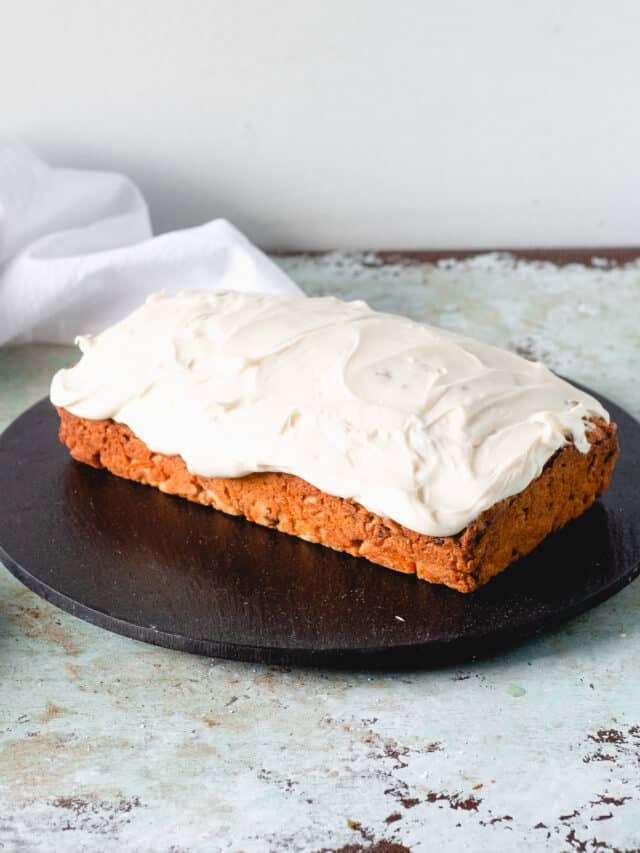 Carrot Loaf Cake with Cream Cheese Frosting Story